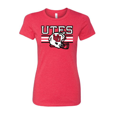 Utes W/New UU Helmet Womens T-Shirt