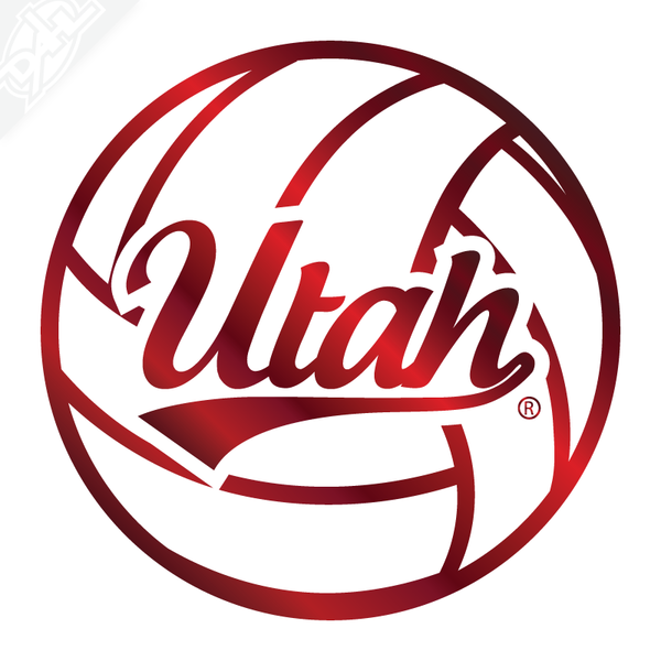Utah Volley  Volleyball Vinyl Decal