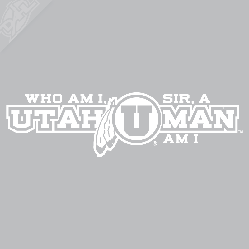 Utah Man - Who am I sir? Vinyl Decal