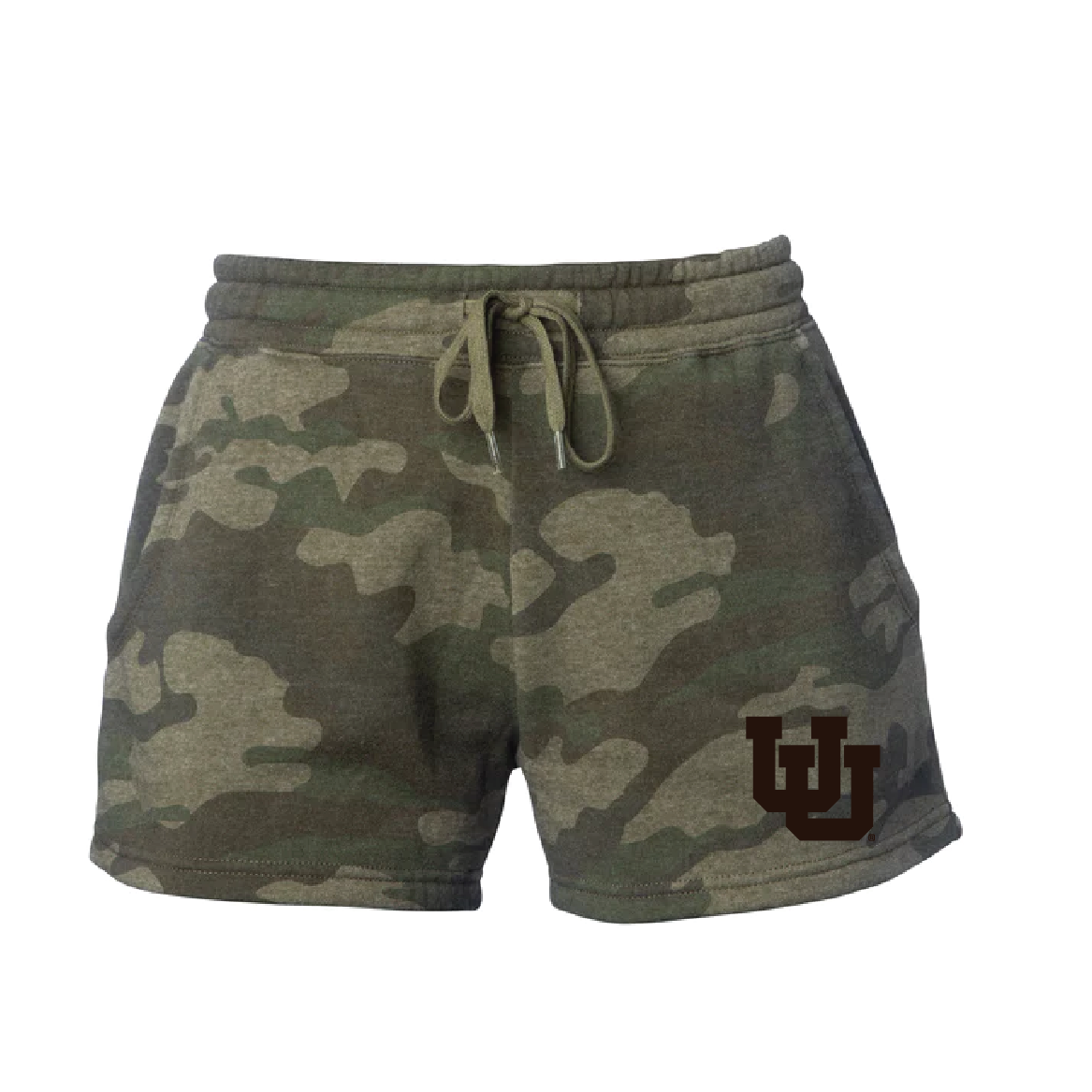 Women's Midweight Fleece Camo Shorts