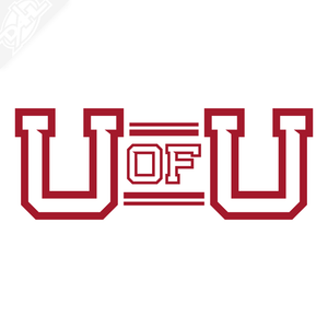 U of U Vinyl Decal